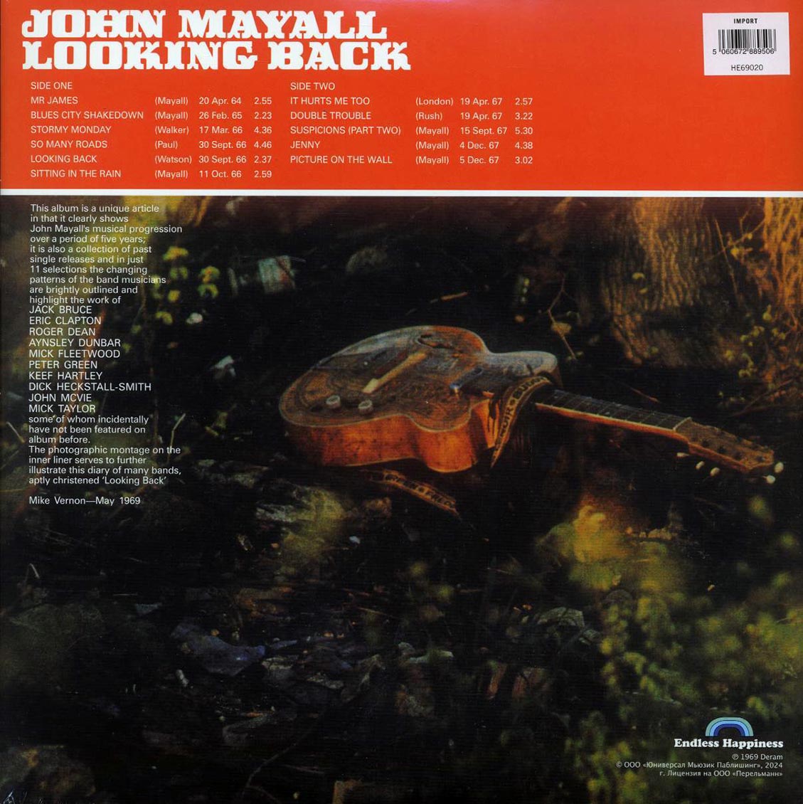 John Mayall - Looking Back [New Vinyl Record LP]