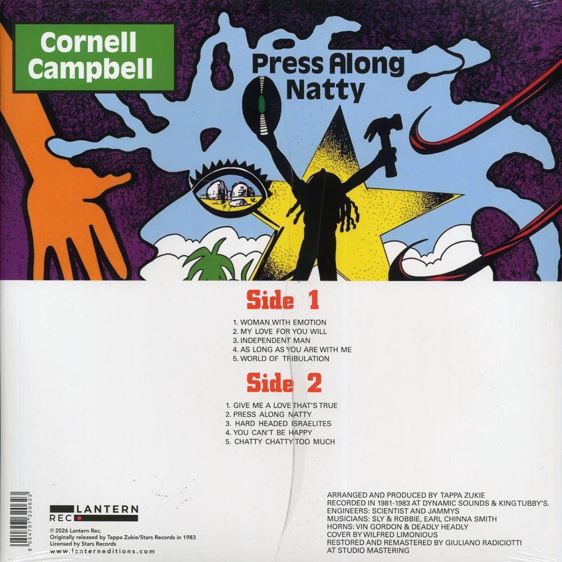 Cornell Campbell - Press Along Natty [New Vinyl Record LP]