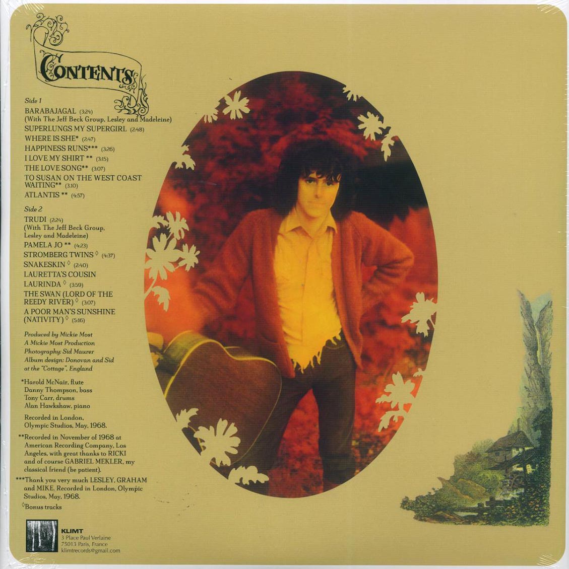 Donovan - Barabajagal (yellow vinyl) [New Vinyl Record LP]