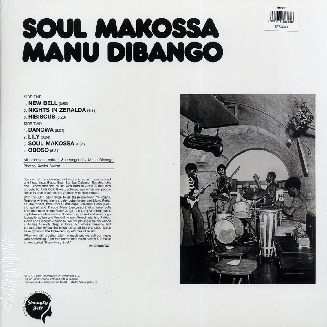 Manu Dibango - Soul Makossa [New Vinyl Record LP]