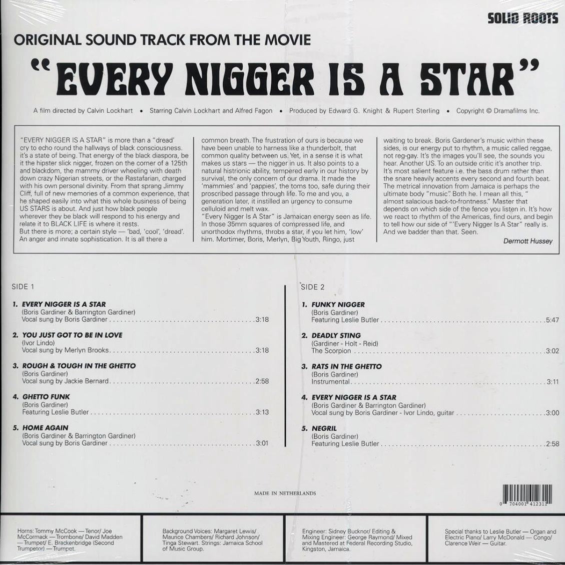 Boris Gardiner - Every N_____ Is A Star: Original Motion Picture Soundtrack [New Vinyl Record LP]