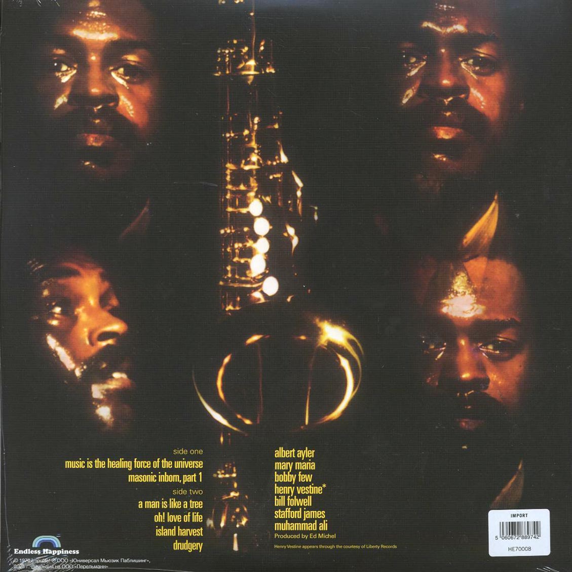Albert Ayler - Music Is The Healing Force Of The Universe [New Vinyl Record LP]