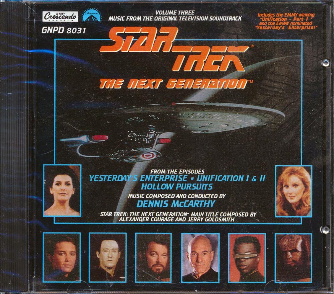 Dennis McCarthy - Star Trek: The Next Generation Volume Three, Music From The Original Television Soundtrack [New CD]