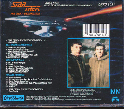 Dennis McCarthy - Star Trek: The Next Generation Volume Three, Music From The Original Television Soundtrack [New CD]
