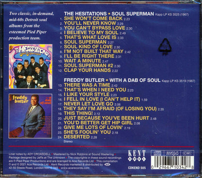 The Hesitations, Freddy Butler - Soul Superman + With A Dab Of Soul [New CD]