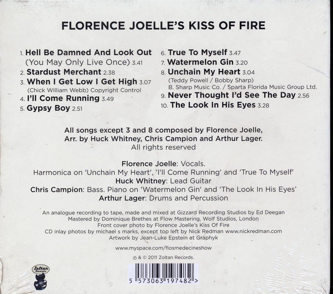 Florence Joelle's Kiss Of Fire - Florence Joelle's Kiss Of Fire [New CD]