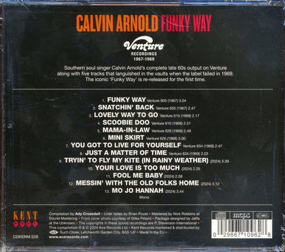 Calvin Arnold - Funky Way: Venture Recordings 1967-1969 [New CD]