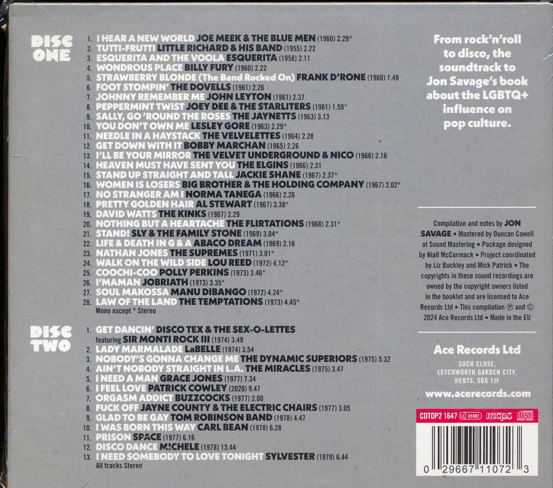 Jon Savage - Jon Savage's The Secret Public: How The LGBTQ+ Aesthetic Shaped Pop Culture 1955- 1979 (2xCD) [New CD]