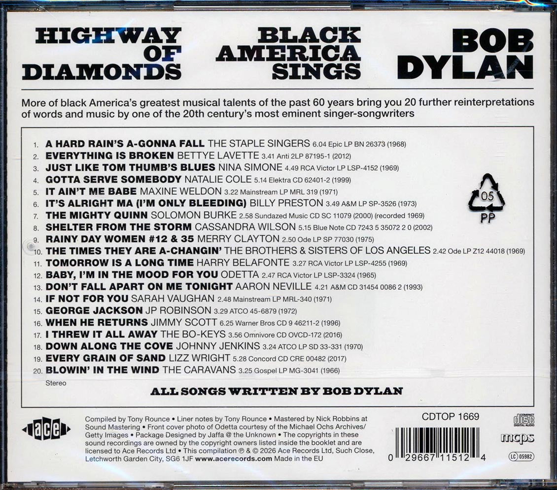 Various - Highway Of Diamonds: Black America Sings Bob Dylan [New CD]
