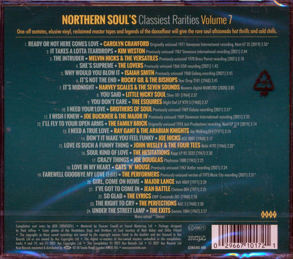 Various - Northern Soul's Classiest Rarities Volume 7 [New CD]