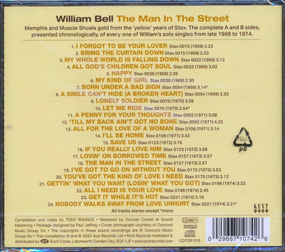 William Bell - The Man In The Street: The Complete Yellow Stax Solo Singles 1968-1974 [New CD]