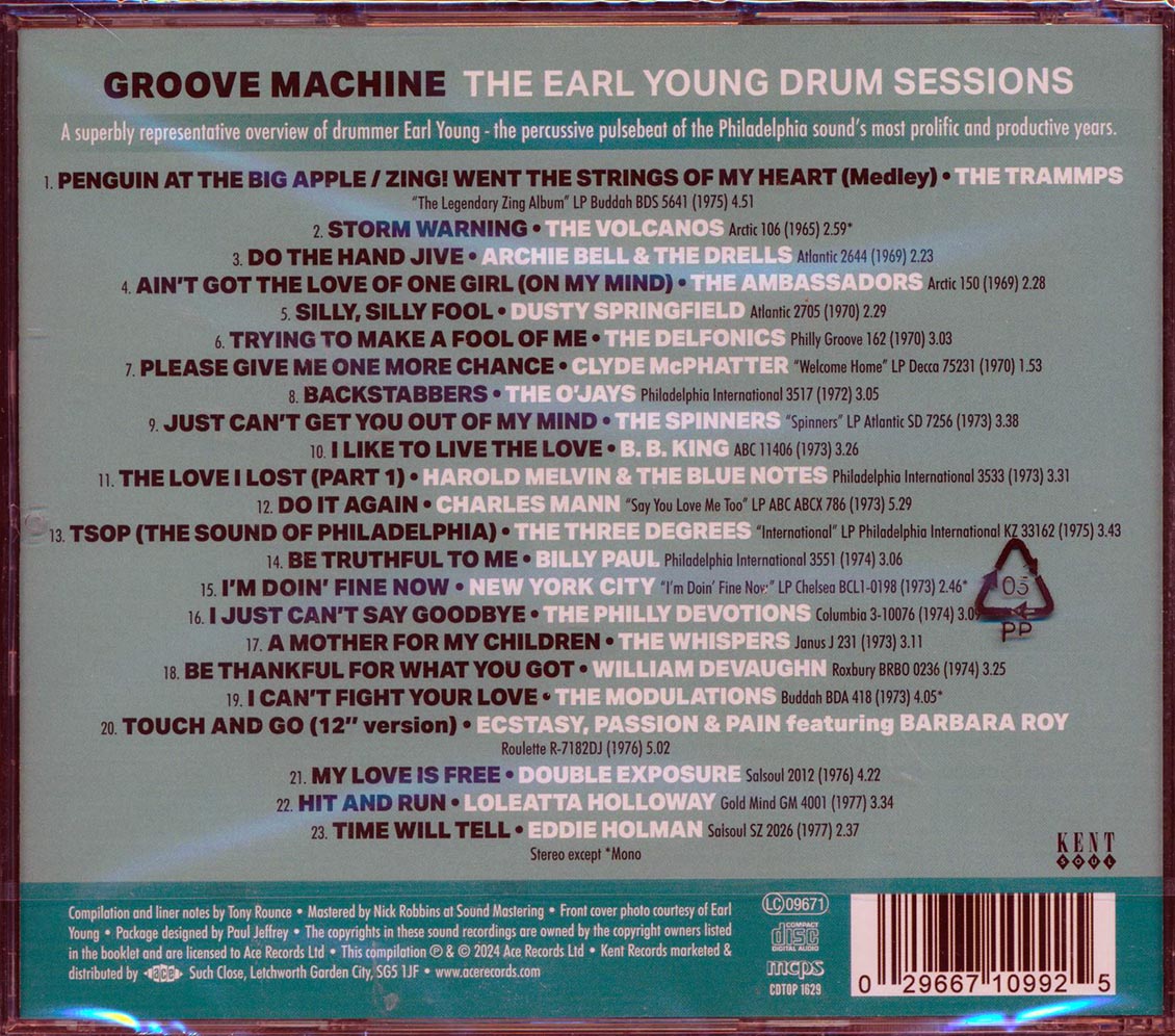 Earl Young - Groove Machine: The Earl Young Drum Sessions [New CD]