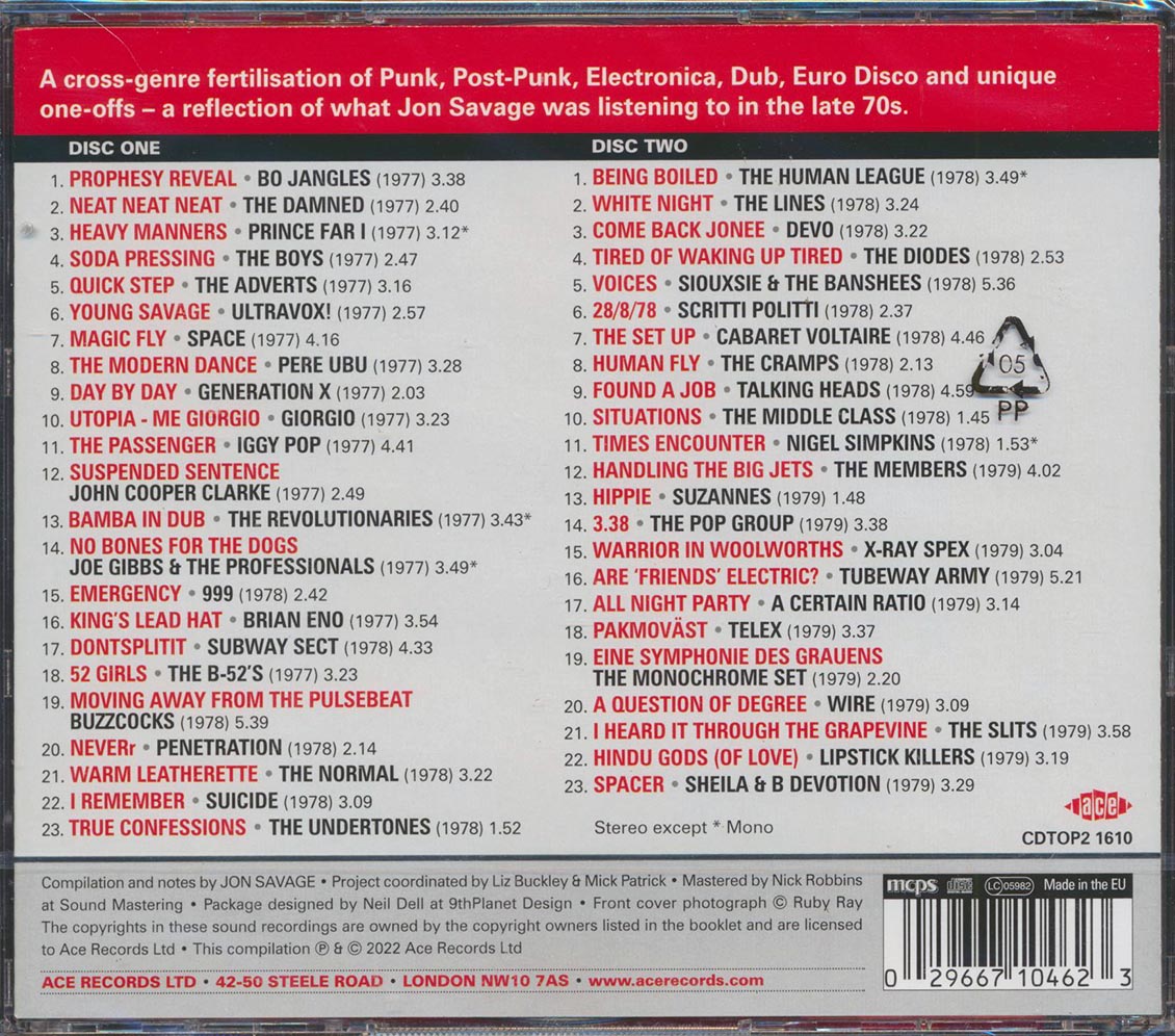 Jon Savage - Jon Savage's 1977-1979: Symbols Clashing Everywhere [New CD]