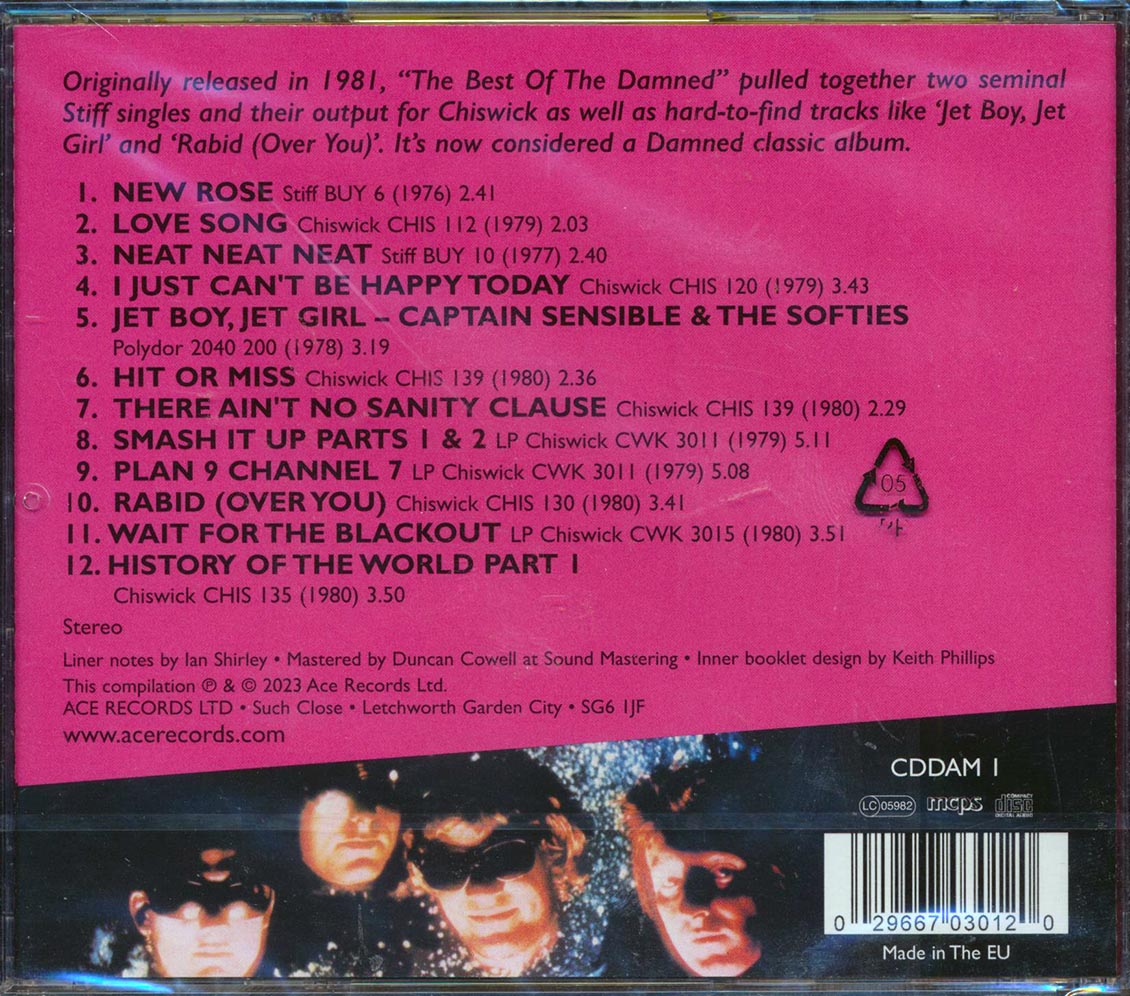 The Damned - The Best Of The Damned: Another Great Record From The Damned [New CD]