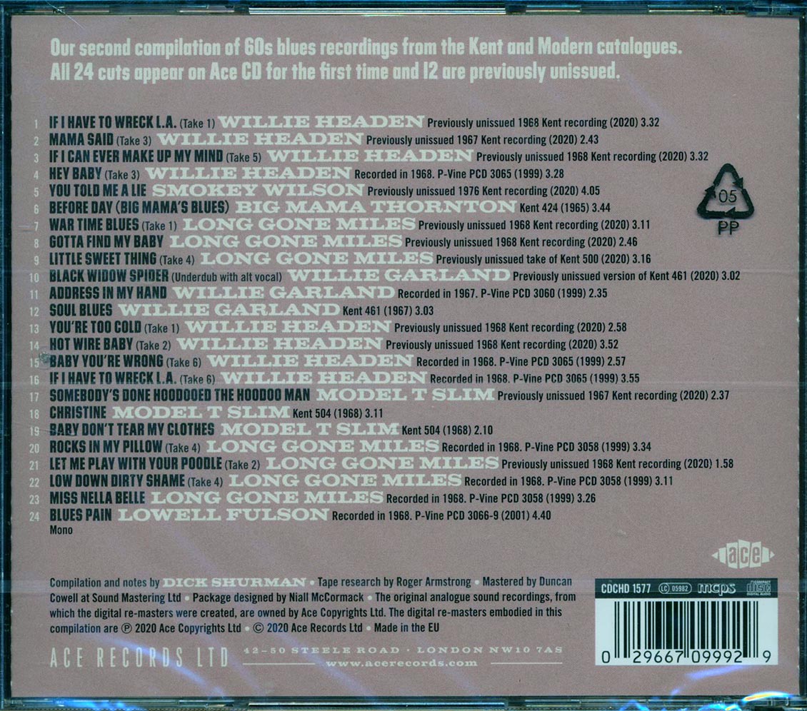Various - If I Have To Wreck LA: Kent & Modern Records Blues Into The 60s Volume 2 [New CD]