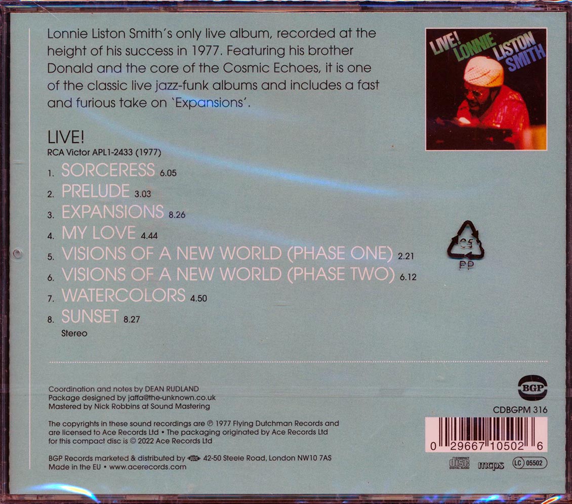 Lonnie Liston Smith - Live! [New CD]