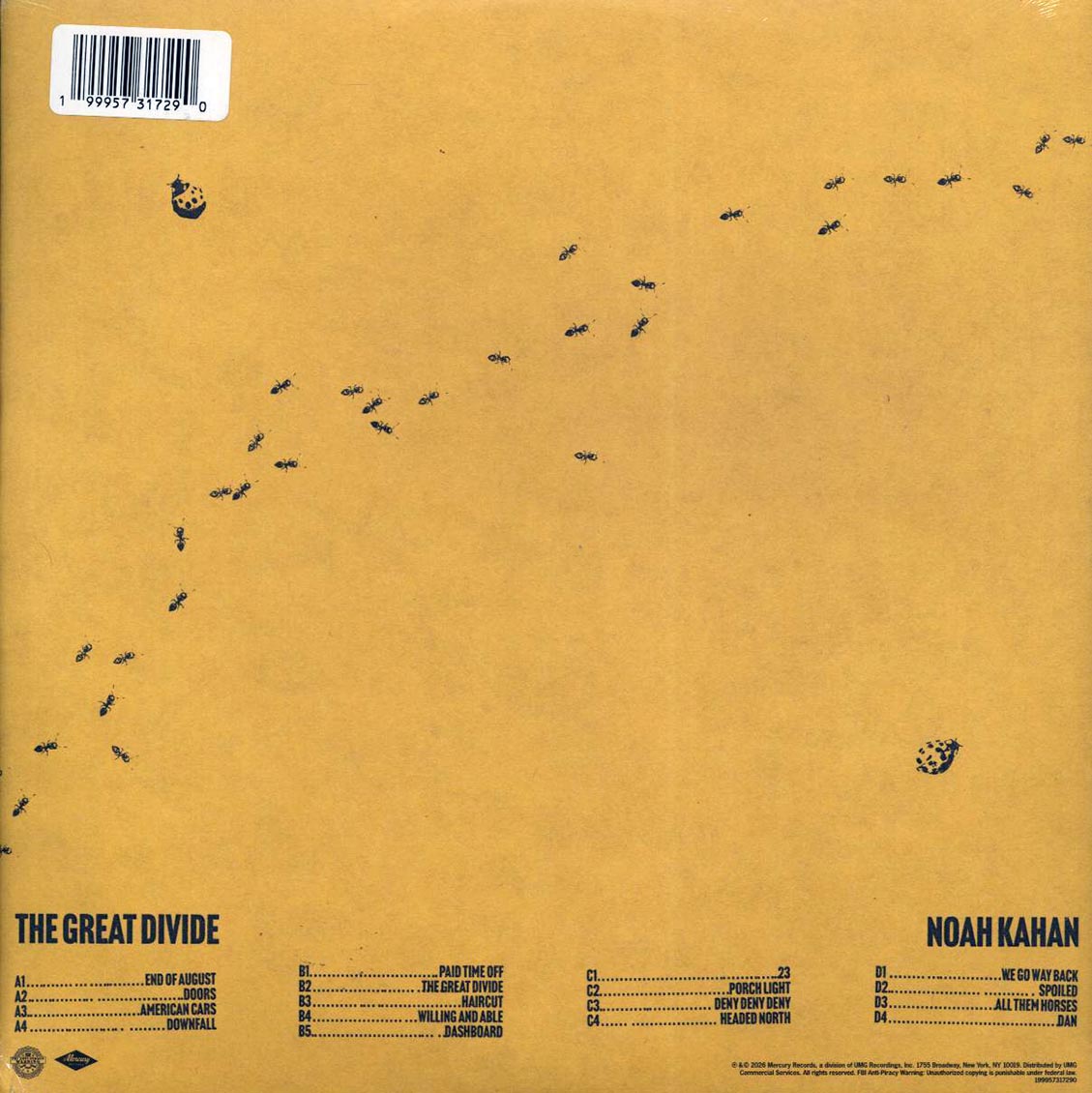Noah Kahan - The Great Divide (2xLP) (american rust vinyl) [New Vinyl Record LP]