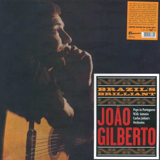 Joao Gilberto - Brazil's Brilliant Joao Gilberto: Pops In Portuguese With Antonio Carlos Jobim's Orchestra (ltd. 500 copies made) (clear vinyl) [New Vinyl Record LP]