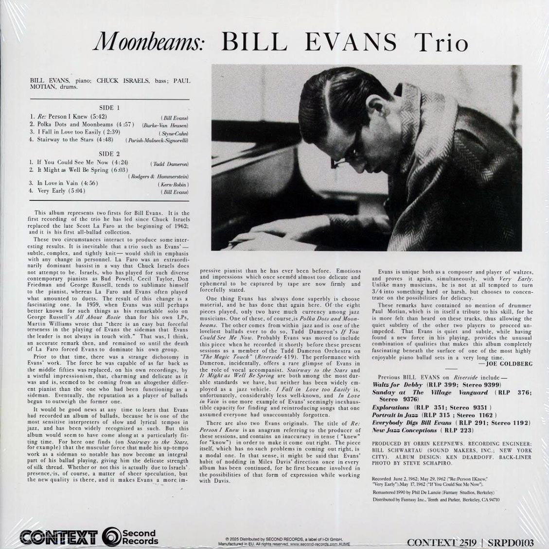Bill Evans Trio - Moon Beams (180g) (orange vinyl) [New Vinyl Record LP]