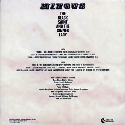 Charles Mingus - The Black Saint And The Sinner Lady (180g) (clear vinyl) [New Vinyl Record LP]