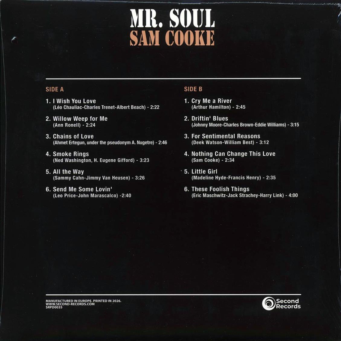 Sam Cooke - Mr. Soul (180g) [New Vinyl Record LP]