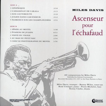 Miles Davis - Ascenseur Pour L'Echafaud: Lift To The Scaffold (180g) (magenta vinyl) [New Vinyl Record LP]