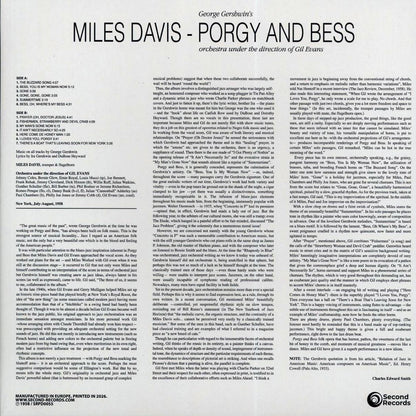 Miles Davis - Porgy And Bess (180g) [New Vinyl Record LP]