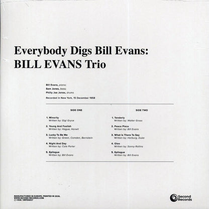 Bill Evans Trio - Everybody Digs Bill Evans (180g) (clear vinyl) [New Vinyl Record LP]