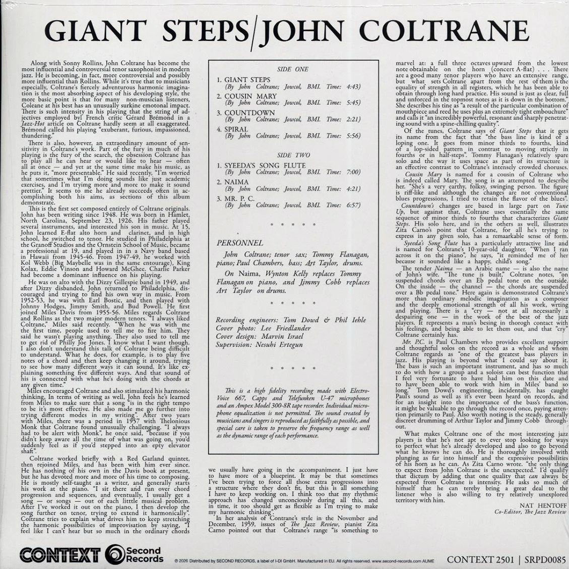 John Coltrane - Giant Steps (180g) [New Vinyl Record LP]