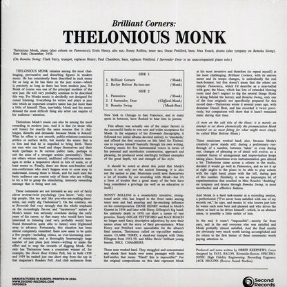 Thelonious Monk - Brilliant Corners (180g) (clear vinyl) [New Vinyl Record LP]