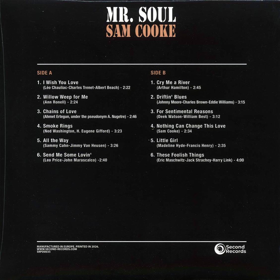 Sam Cooke - Mr. Soul (180g) (violet vinyl) [New Vinyl Record LP]