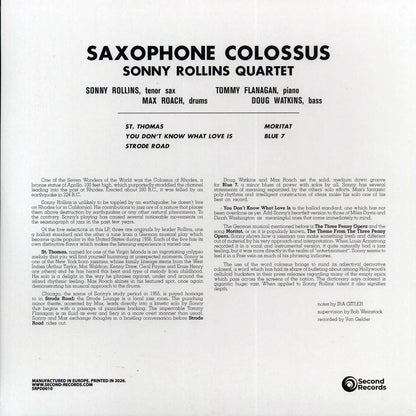 Sonny Rollins - Saxophone Colossus (180g) [New Vinyl Record LP]