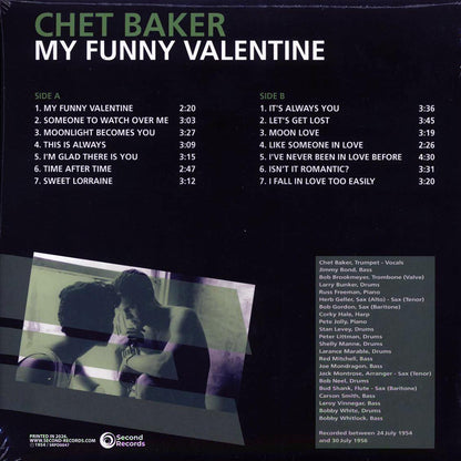 Chet Baker - My Funny Valentine (180g) (green vinyl) [New Vinyl Record LP]