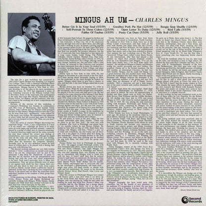 Charles Mingus - Mingus Ah Um (180g) (yellow vinyl) [New Vinyl Record LP]