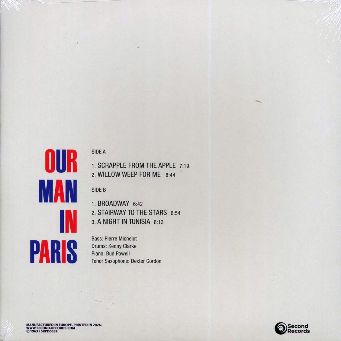Dexter Gordon - Our Man In Paris (180g) [New Vinyl Record LP]