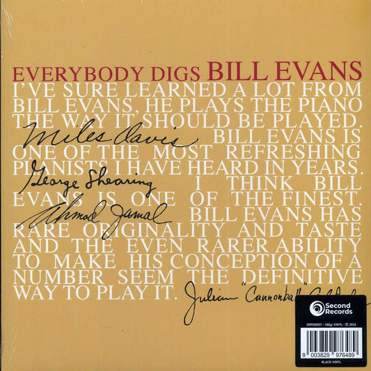 Bill Evans Trio - Everybody Digs Bill Evans (180g) [New Vinyl Record LP]