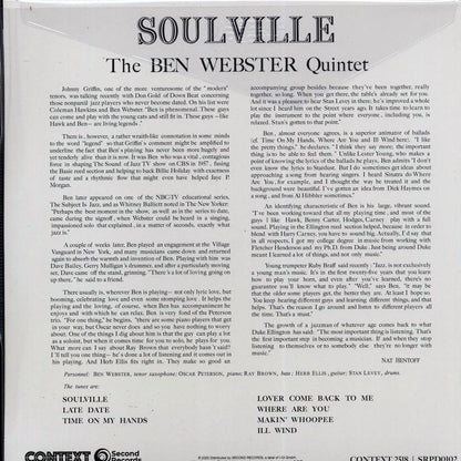 Ben Webster Quintet - Soulville (180g) (orange vinyl) [New Vinyl Record LP]