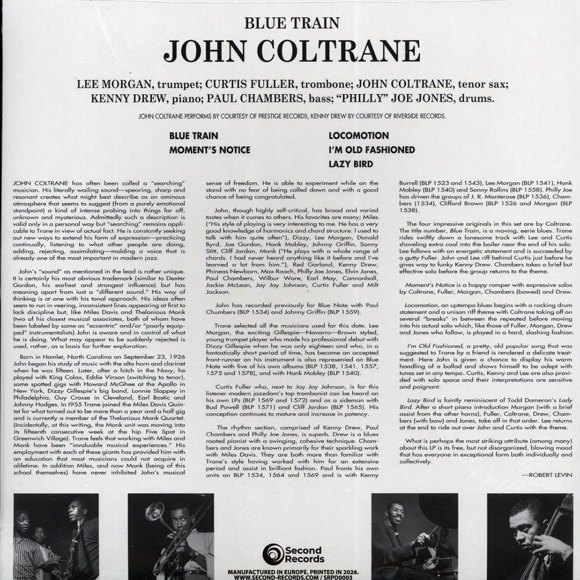 John Coltrane - Blue Train (180g) (blue vinyl) [New Vinyl Record LP]