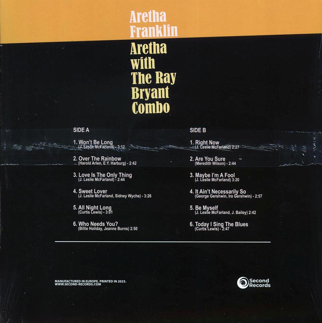 Aretha Franklin - Aretha With The Ray Bryant Combo (180g) [New Vinyl Record LP]