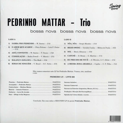 Pedrinho Mattar Trio - Bossa-Nova Bossa-Nova Bossa-Nova (clear vinyl) [New Vinyl Record LP]