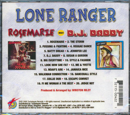 Lone Ranger - Rosemarie + DJ Daddy (2 albums on 1 CD) (20 tracks) [New CD]