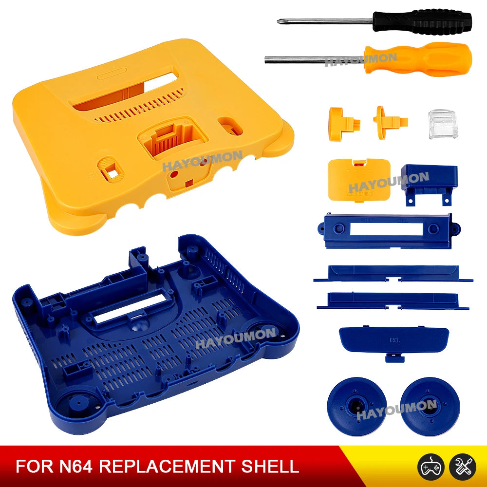 N64 Replacement Translucent Shell Case Housing Nintendo 64