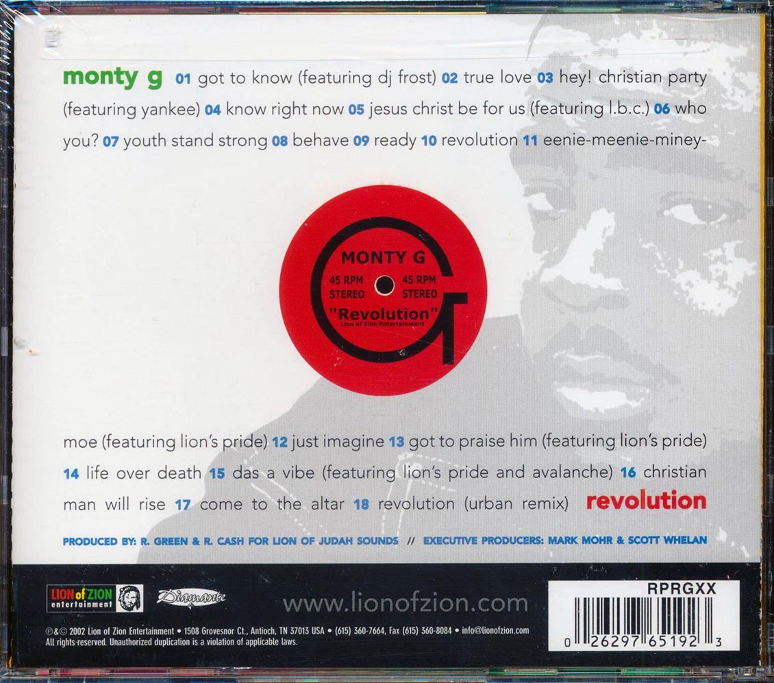 Monty G - Revolution [New CD]