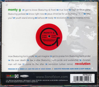 Monty G - Revolution [New CD]