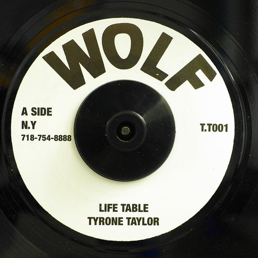 Tyrone Taylor - Life Table  /  Version (UK press) [New Vinyl Record 7" Single]