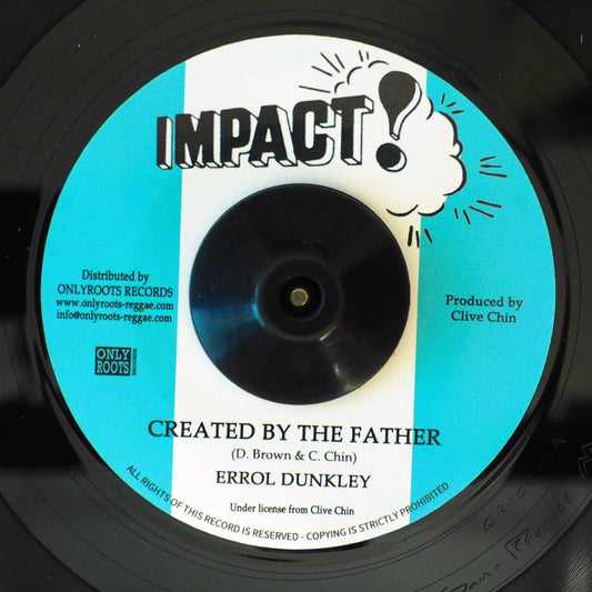 Errol Dunkley - Created By The Father  /  T Bread - Created Version [New Vinyl Record 7" Single]