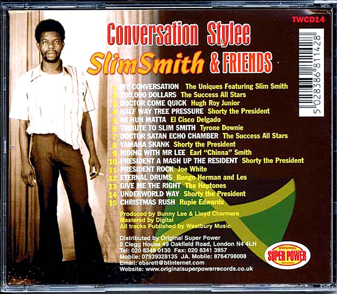 Slim Smith & Friends - Conversation Stylee [New CD]