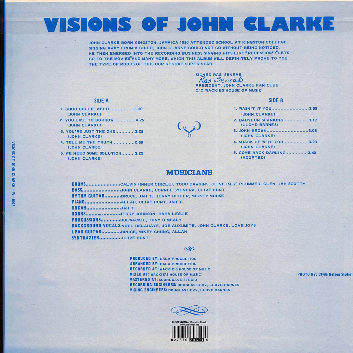 John Clarke - Visions Of John Clarke [New Vinyl LP]