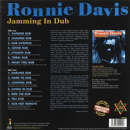 Ronnie Davis - Jamming In Dub (180g) [New Vinyl LP]