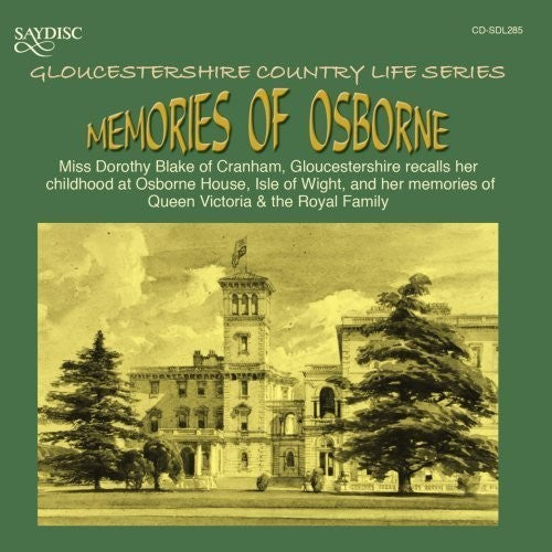 Miss Blake Dorothy - Memories of Osborne [CD]